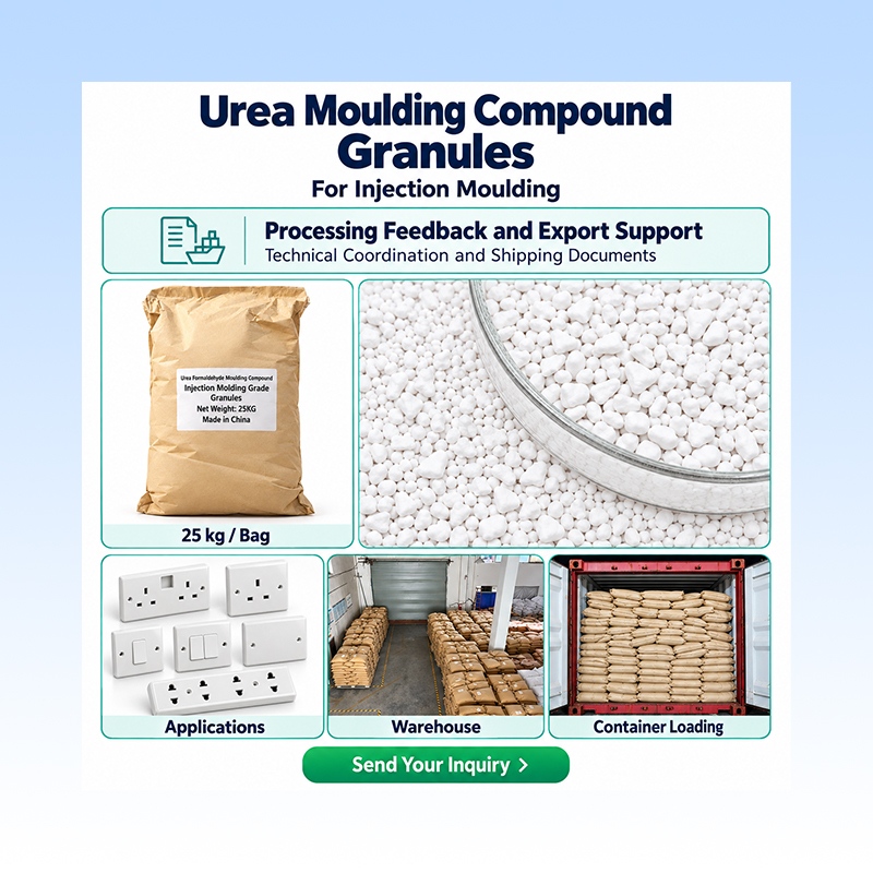 Grânulos de composto de moldagem de ureia de grau de injeção para placas frontais elétricas